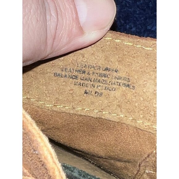 BORN Boots Womens Tarklin Booties Brown Suede Distressed Boho Zip Wrap Lace - Picture 11 of 12